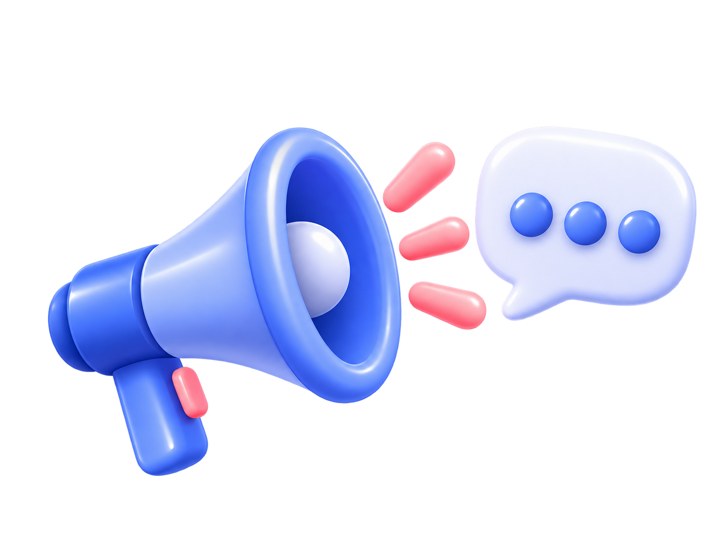 Abstract marketing megaphone illustration